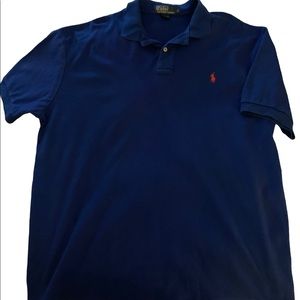 Mens Royal blue short sleeve polo size Large